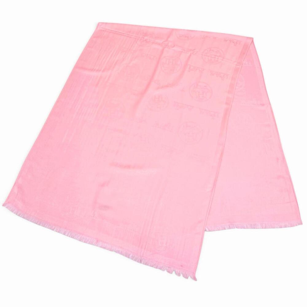 HERMES Pink Silk Scarf - Picture 2 of 8